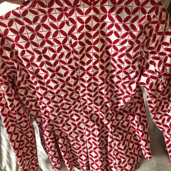 Anya Ponorovskaya size 6 red &white blazer - Picture 2 of 3